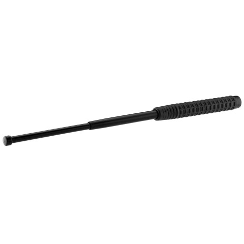 Matraque Téléscopique noire avec poignée antidérapante 16" 400mm