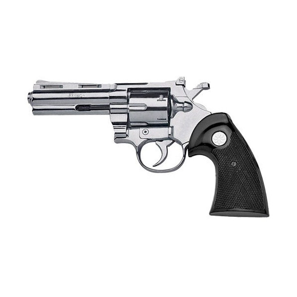 Revolver Python 4'' 9 mm Nickelé : Puissance et Maniabilité Optimales