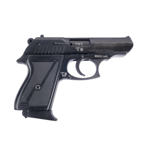 Pistolet Lady Noir 9mm PA : Compact, Léger et Polyvalent