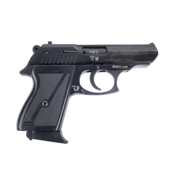 Pistolet Lady Noir 9mm PA : Compact, Léger et Polyvalent