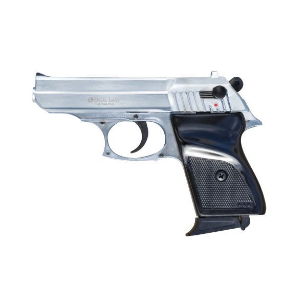 Pistolet Lady Chrome 9mm Pa : Compact, Sécurisé et Polyvalent