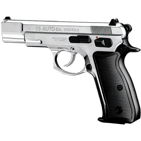 Pistolet Auto 75 C9Mm Chrome : Précision et Sécurité Optimales