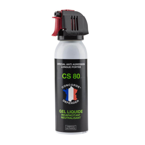 Aérosol gel CS 80 Concorde Defender 100 ml auto-défense