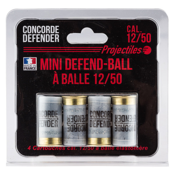 Cartouches Mini Defend-Ball Cal. 12/50 Balle Élastomère Bior