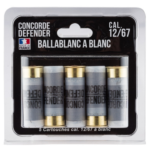Cartouches à blanc Cal. 12/67 Concorde Defender x5
