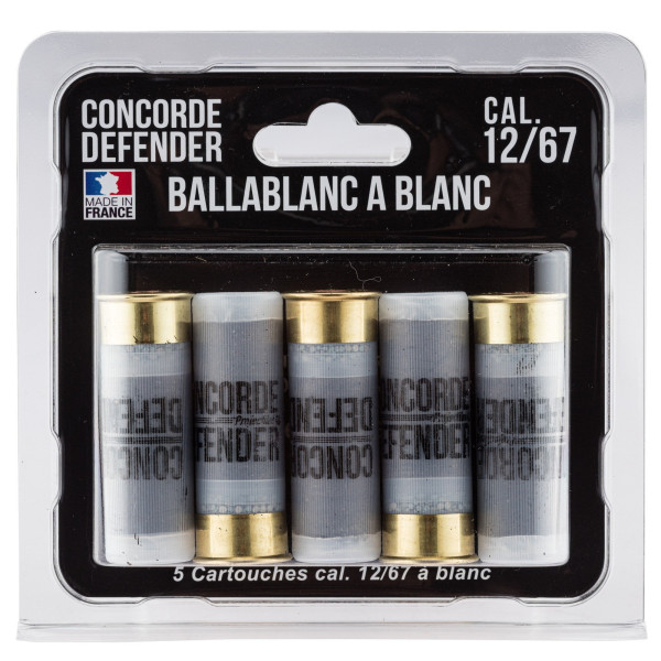 Cartouches à blanc Cal. 12/67 Concorde Defender x5