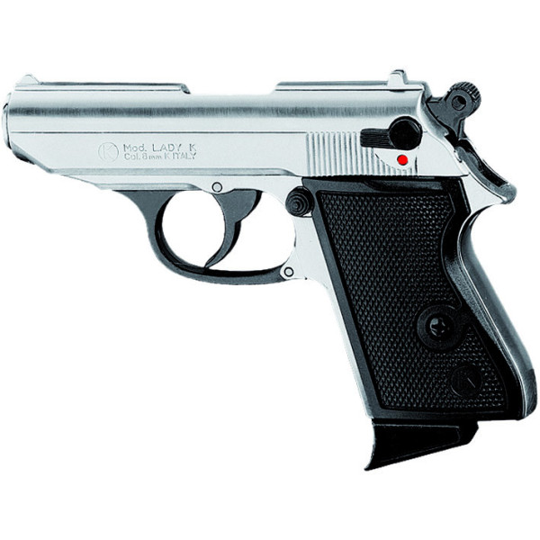 Kimar Lady K Chrome 9mm PA – pistolet à blanc compact