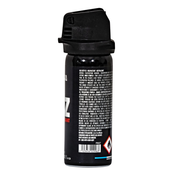 Bombe gaz CS 50ml Praga Technology – défense civile