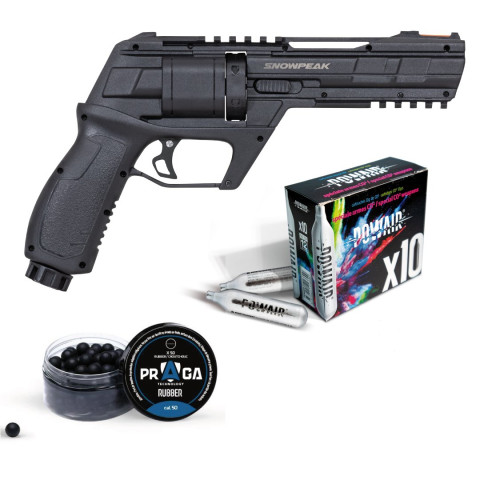 Pack Snowpeak CP300 revolver CO2 13J calibre 4,5 mm