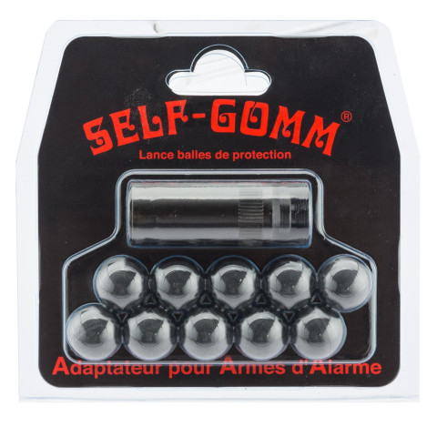 Adaptateur Self Gomm 18 mm SAPL + 10 projectiles caoutchouc