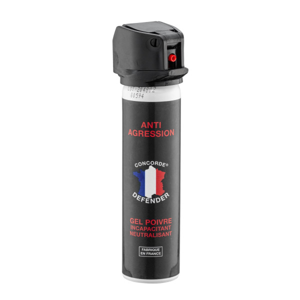 Gel poivre Concorde Defender 75 ml, protection en espace confiné