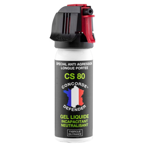Gel lacrymogène CS 80 Concorde Defender 50 ml compact