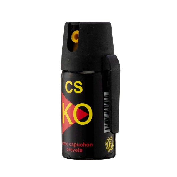 Spray CS jet directionnel 40 ml – défense légale compacte