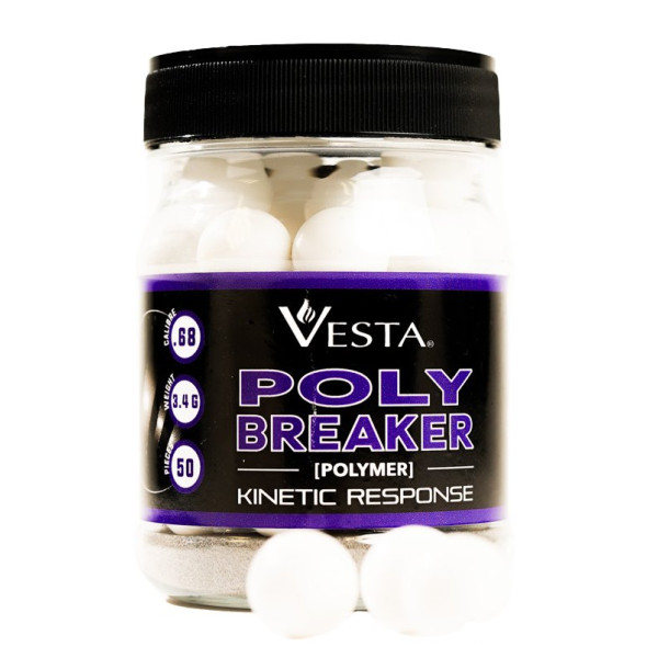 Billes VESTA Polybreaker Cal.68 x50 – défense non létale