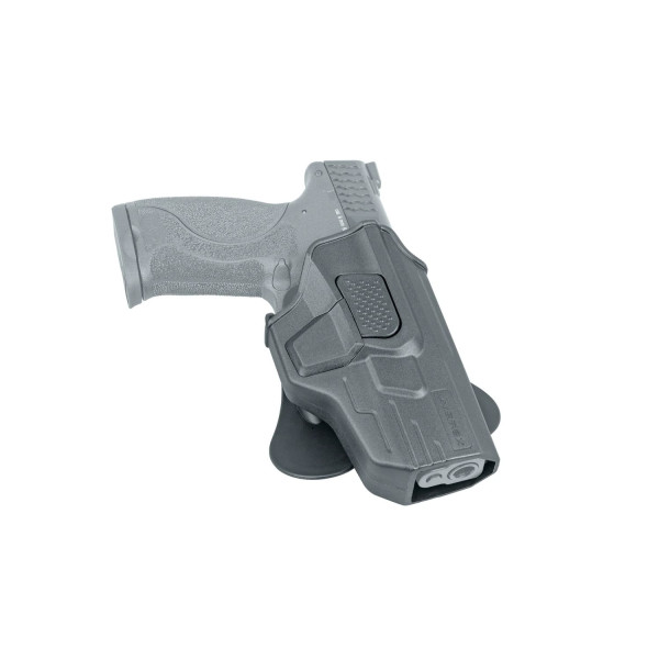 Holster paddle avec rétention à bouton Umarex pour S&W M&P9