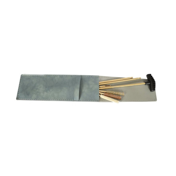 Kit de nettoyage carabine Megaline calibre 11 mm avec étui Skaï et accessoires laiton