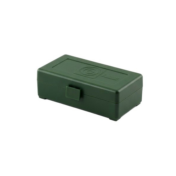 Boîte de rangement 50 munitions cal 9mm verte Megaline