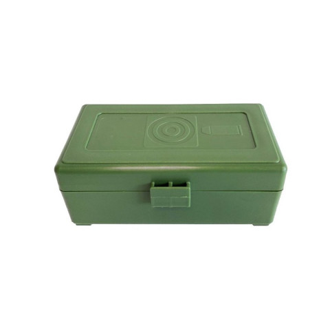 Boîte de rangement munitions Megaline calibre 45 ACP verte 50 cartouches