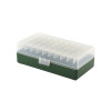 Boîte de rangement munitions Megaline calibre 45 ACP verte 50 cartouches