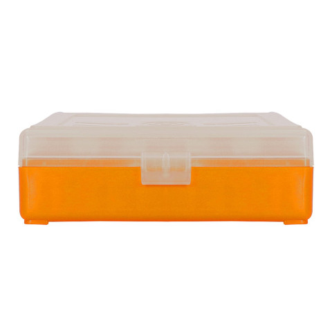 Boîte de rangement 100 munitions calibre 9mm couvercle transparent Megaline