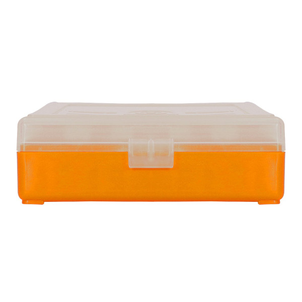 Boîte de rangement 100 munitions calibre 9mm couvercle transparent Megaline