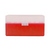 Boîte de rangement Megaline rouge couvercle transparent 50 munitions calibre 45LC/44 Magnum