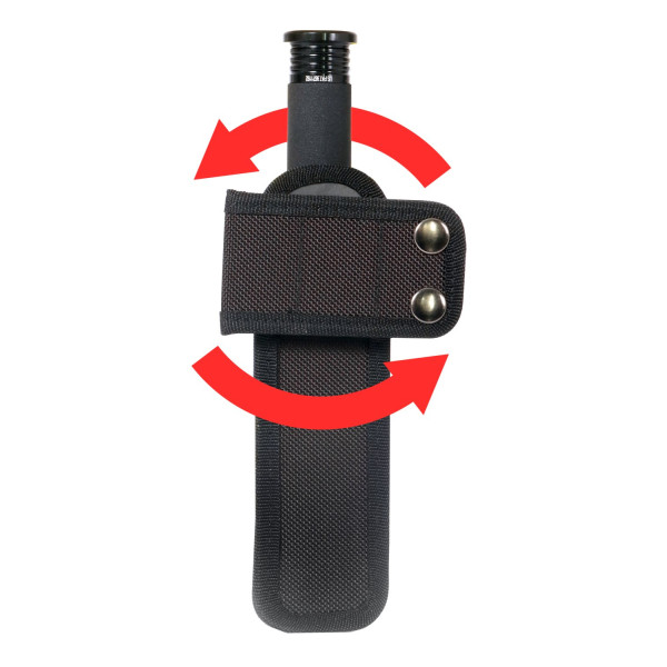 Matraque télescopique Clovx 21 pouces acier trempé avec étui 360° et bouton poussoir