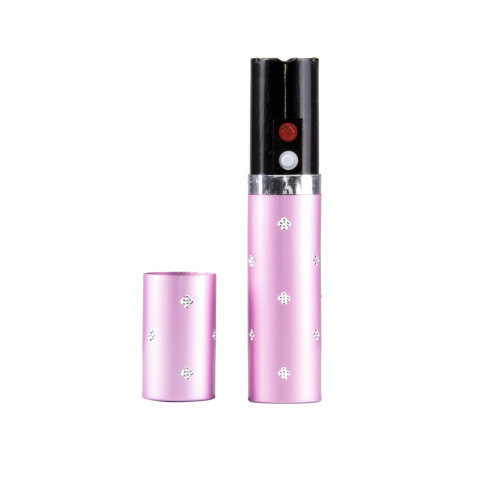Shocker électrique forme rouge à lèvres UX Rose Métallique 2 000 000 V