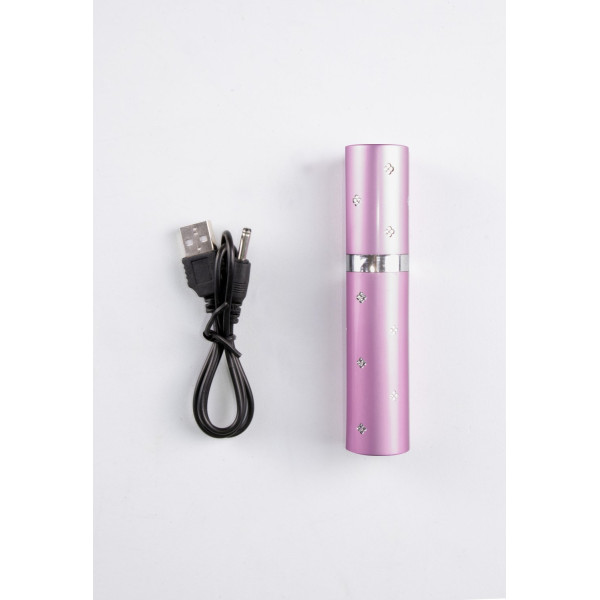 Shocker électrique forme rouge à lèvres UX Rose Métallique 2 000 000 V