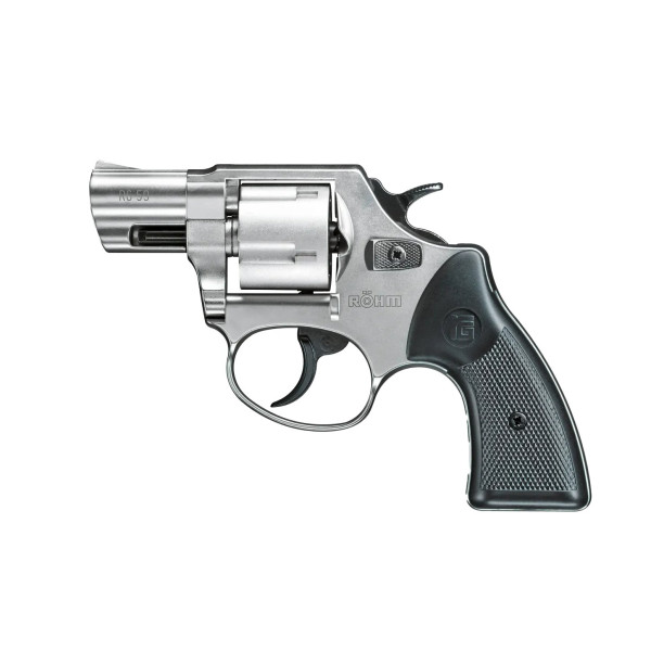 Revolver à blanc Rohm RG 59 calibre 9 mm aluminium chromé